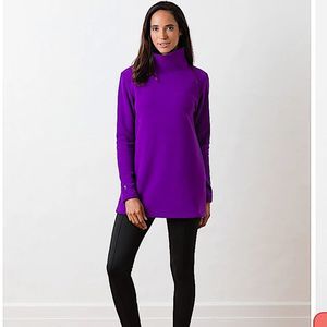 Dudley Stephens Cobble Hill turtleneck purple XS